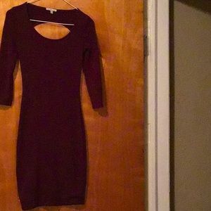 Burgundy dress